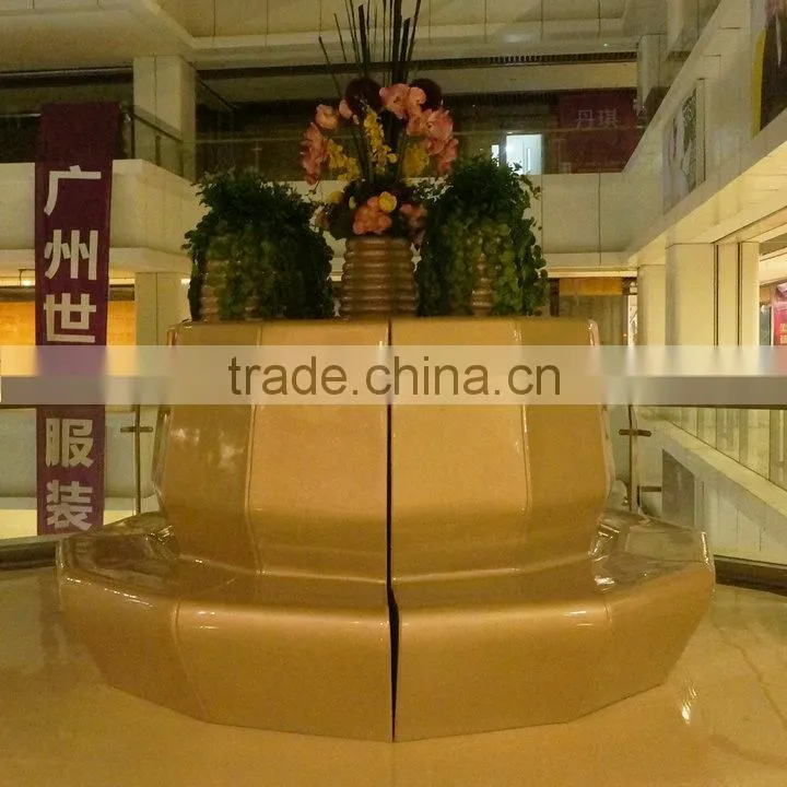 Big fiberglass round chair for mall