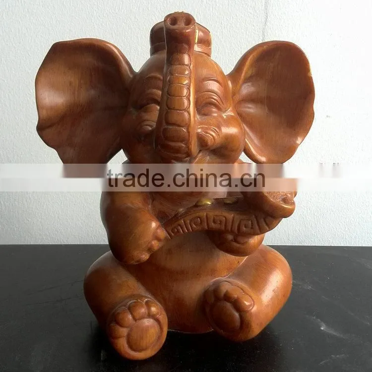 Resin small elephant mascot decoration