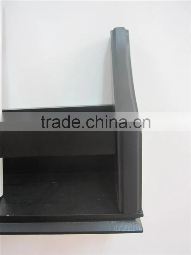 Black Wooden Decorative Floating Wall Shelf