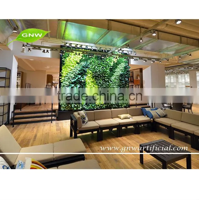 GNW GLW010 Artificial vertical garden modular wall for surpermarket decoration