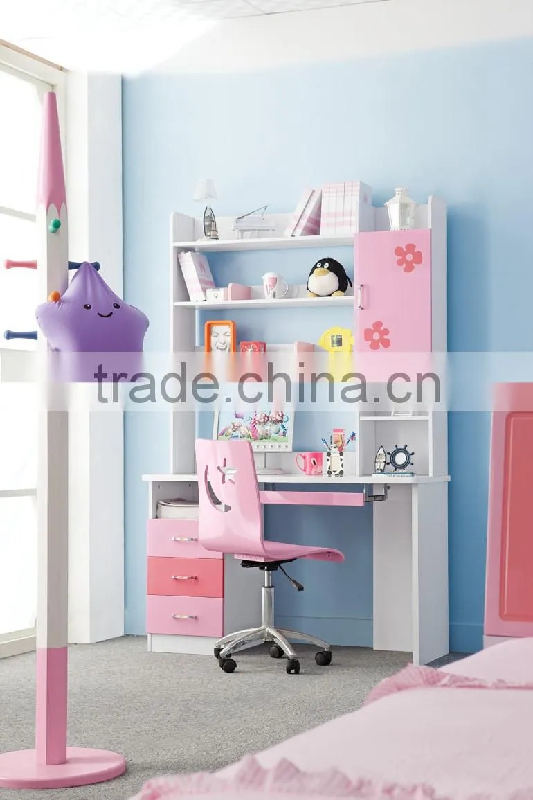 RD105 Love twins girl pink princess bedroom set 2016 alibaba new children kids colofurl cartoon furniture on sale in stock
