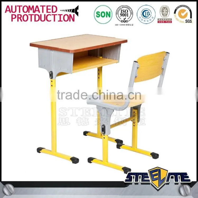 Children study table and chair school furniture student desk and chair