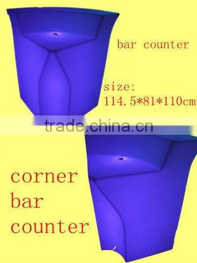 Rechargeable top quality led bar table/disco straight bar counter