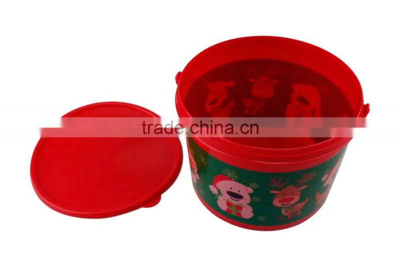 Cheap Price Customized Color PP Plastic Popcorn Bucket
