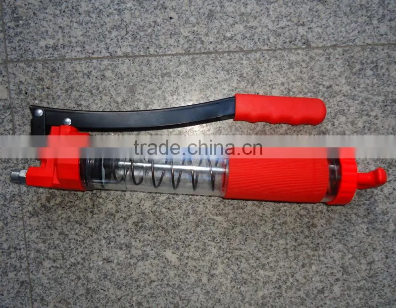 Top grade Transparent body Hand operated Grease Gun
