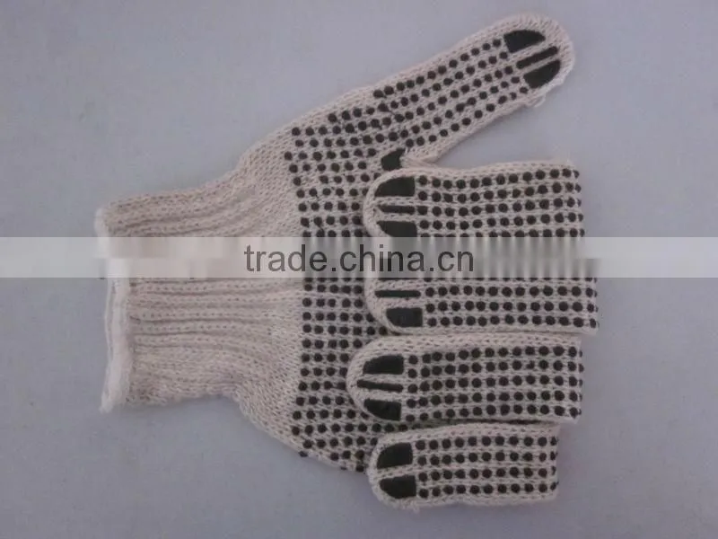 40-42 g/pair cotton dotted gloves