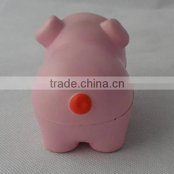Custom made PU pig anti stress ball