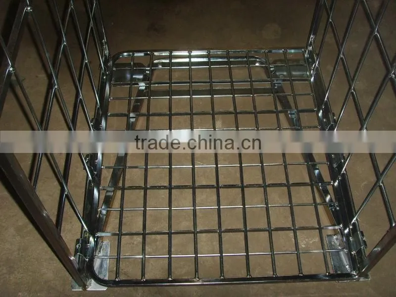Two Sides Customized Galvanized Steel Metal Roll Container