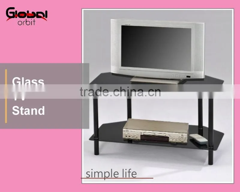 Home Furniture LCD Audio TV Rack Model Design Glass TV Stand