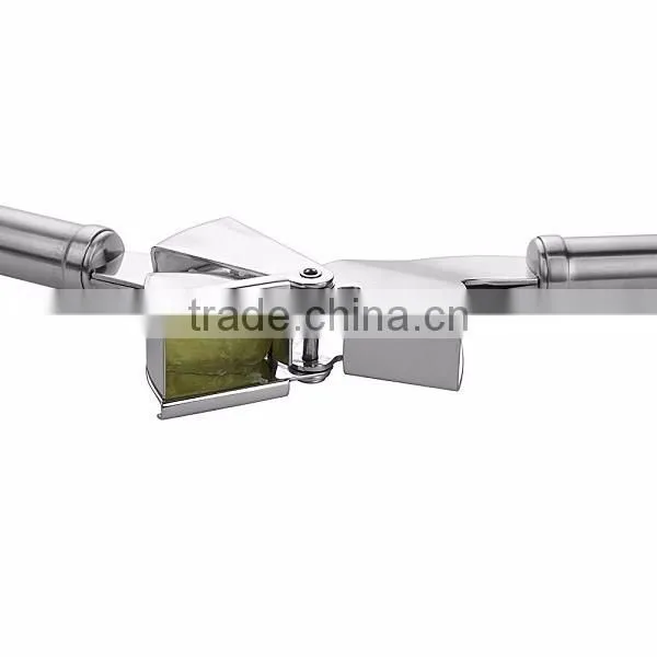 The Finest Quality Stainless Steel Garlic Press Mincer Peeler Brush Crusher Set