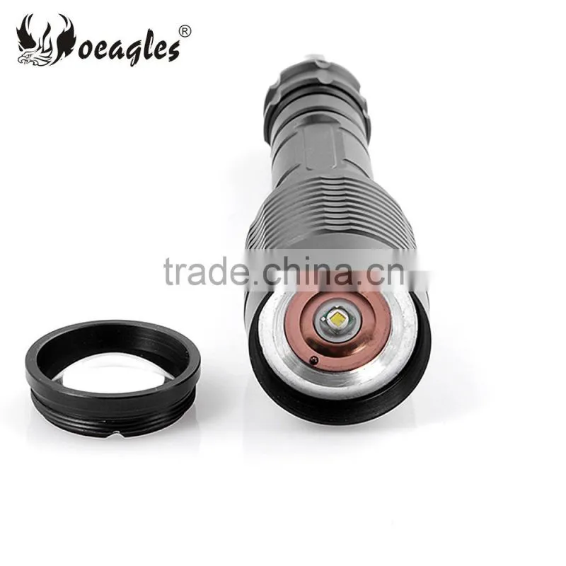 Oeagles XML T6 LED 1800 lumens Zoomable White Light LED Bicycle Flashlight Torch set
