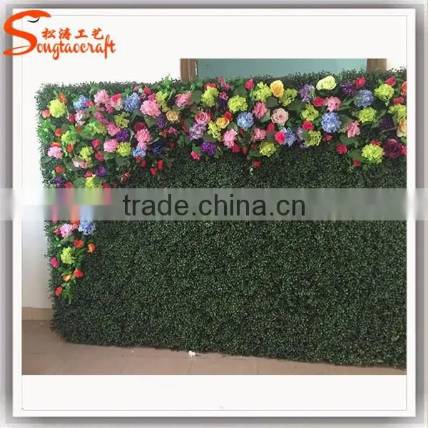 Indoor or outdoor wedding decoration flower artificial walls for hotel decoration,fake flower wall artificial rose wall
