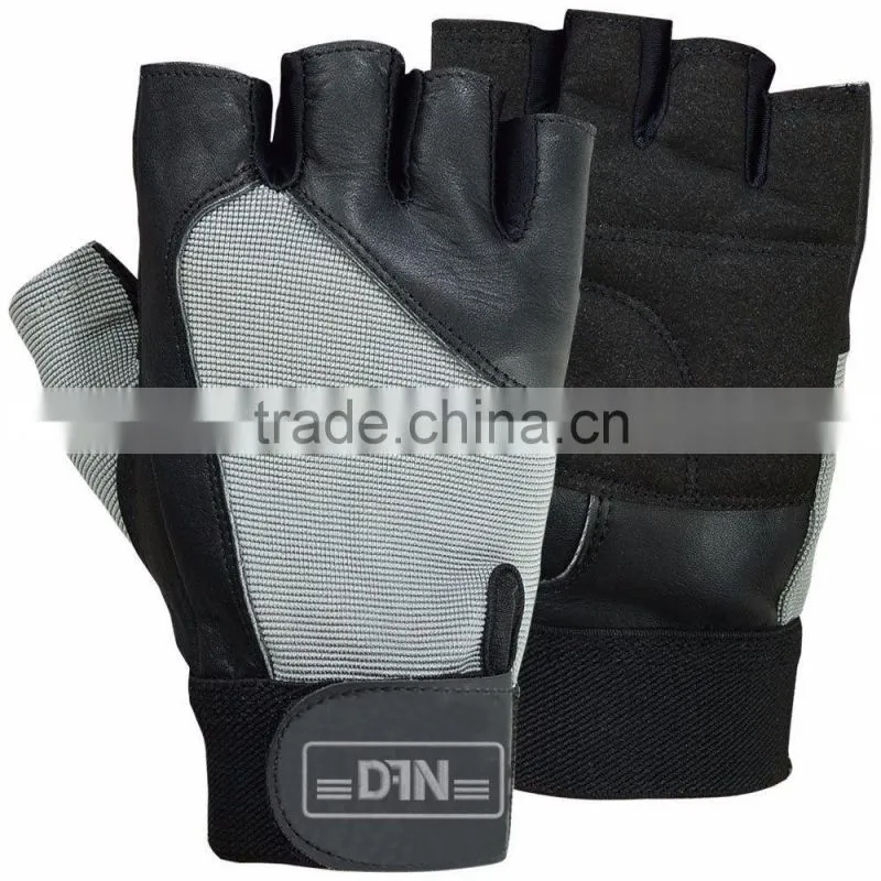 Professional Custom Weight Lifting Gloves with Embroidery Silicon Printing