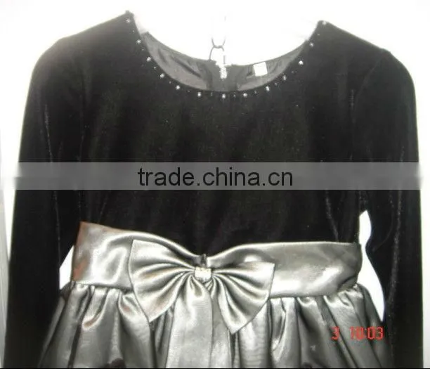 kids black dresses for girls long flower dress