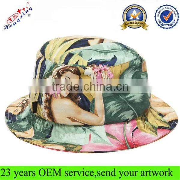 China made cool cheap floral wholesale blank designer custom bucket hats