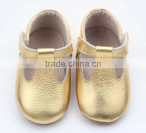 Popular anti-skid handmade soft leather baby shoes