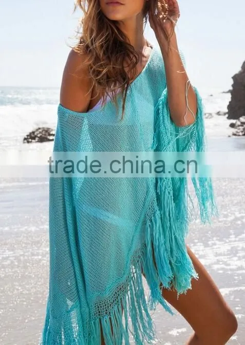 EY0003A 2016 Factory Design Wholesale Women Cool Patterned Beach Smock