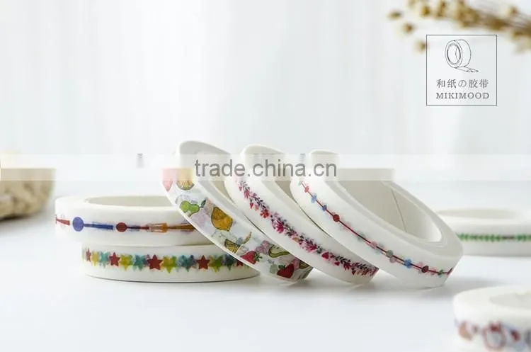9mm*10m paper tape DIY planner accessories thin style adhesive tape