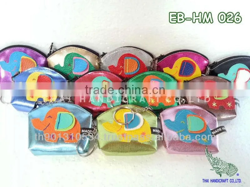Thai Handmade Key Bunch Elephant Mini Coin Bag