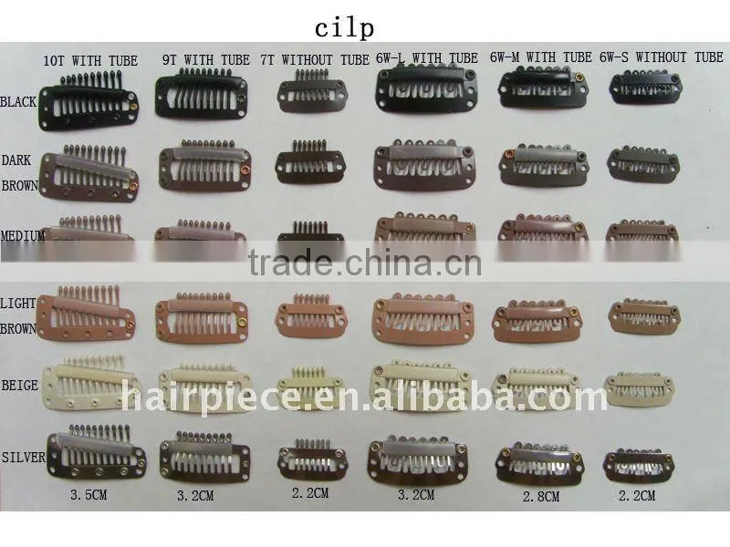 2017 stainless steel hair extension clips or wig clips and dragon clips 3.2cm