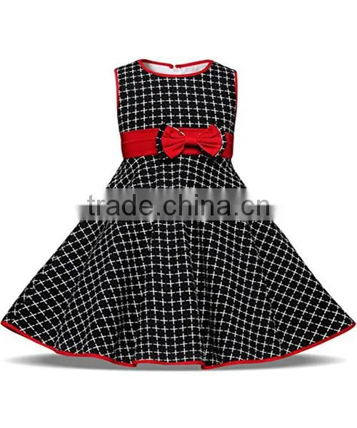 children's tight waist cartoon printed sleeveless dress