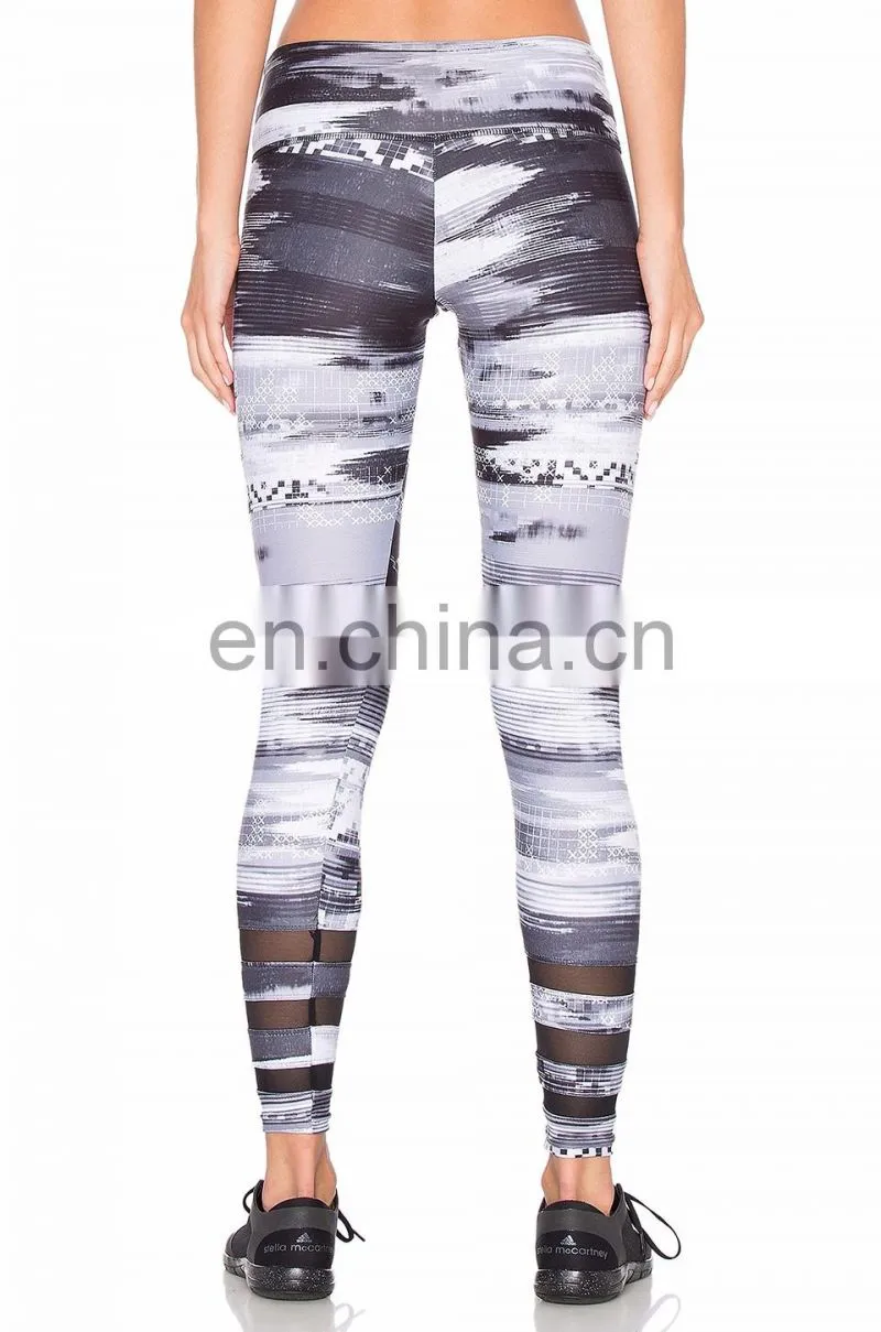 Custom Design Casual Yoga Wear Sex Compression Pants Women Printed Fitness Leggings