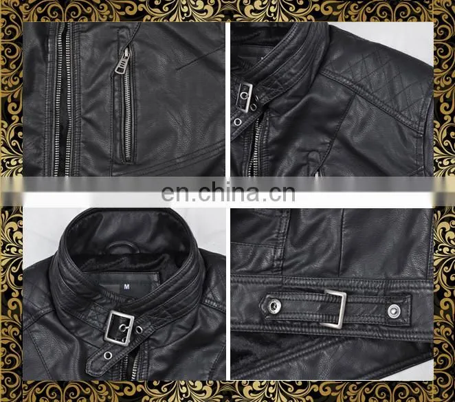 2015 new model designer motorbike leather jacket