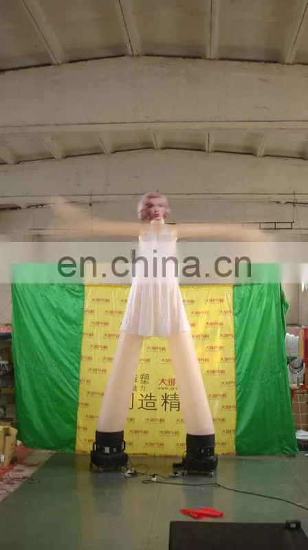 customized new design giant led inflatable air dancer of Marilyn Monroe