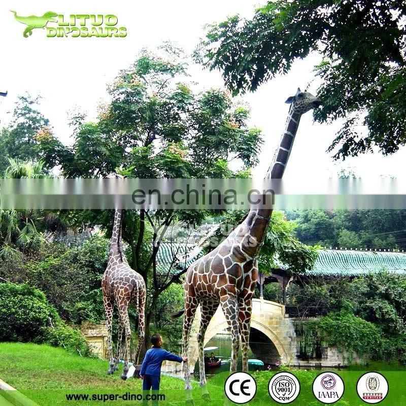 Life-size Fiberglass Statues Giraffe