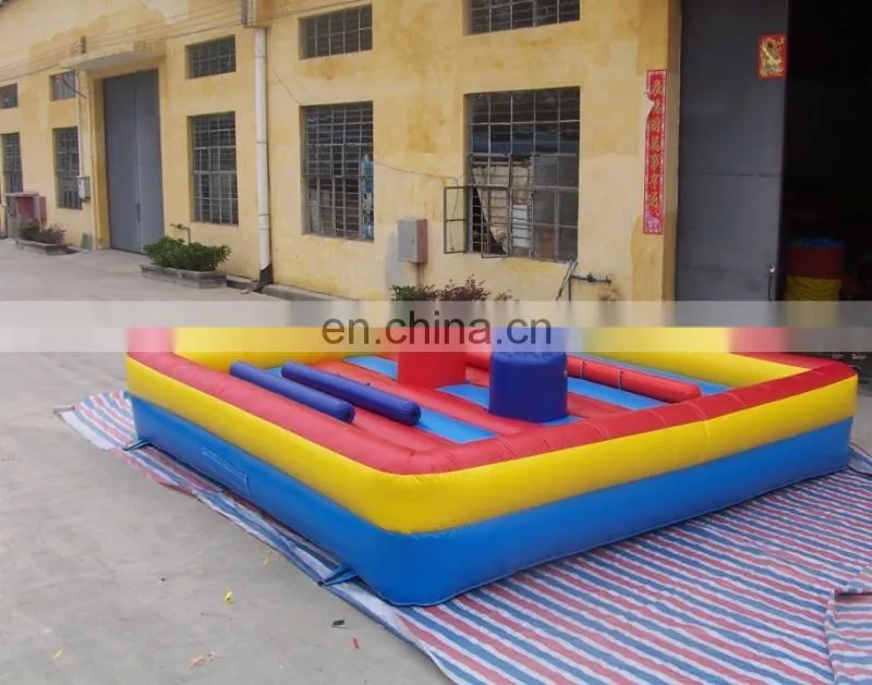 Factory inflatable gladiator game with sticks, gladiator jousting inflatables for sale