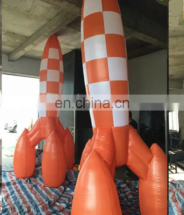 beautiful inflate rocket balloon/inflatable rocket replicas