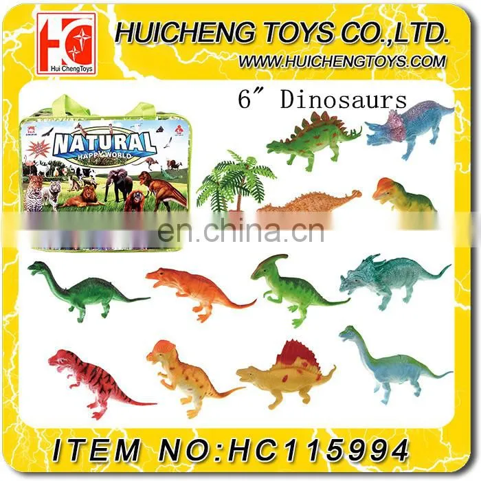 Vivid 12pcs non-taxic PVC plastic 1.5 inch 3D fame animal set small promotion gift toys EN71