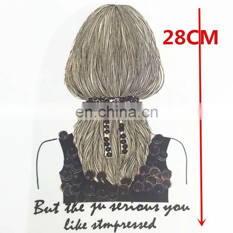 2017 wholesale custom patch embroidered with sequins iron patch