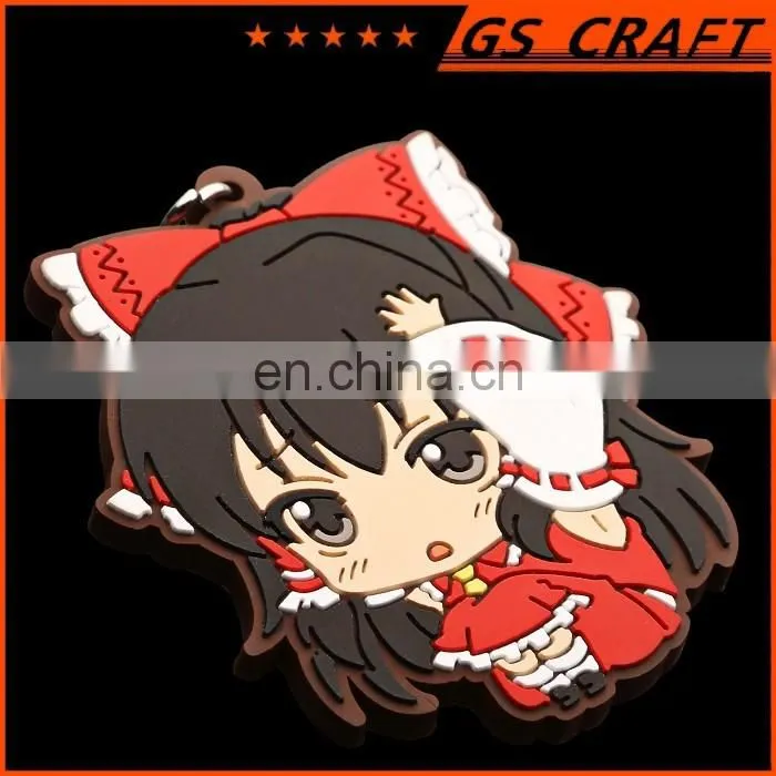 Best selling rubber key chain custom soft pvc cartoon keychain
