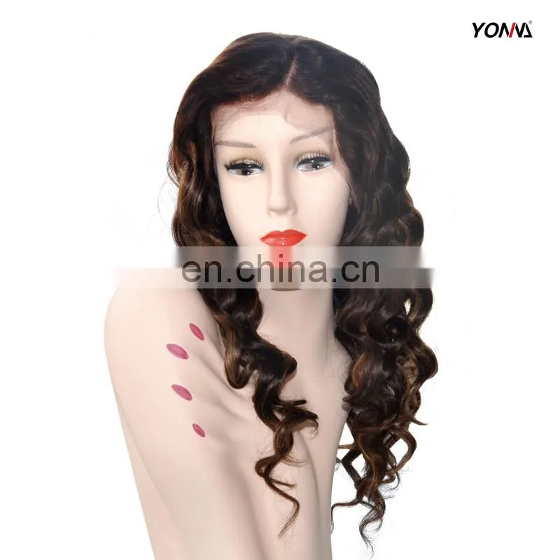 Cheap Wholesale Side Part Human Hair Lace Wig Loose Wave Lace Frontal Wig For Black Women