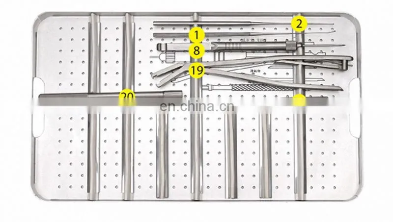 Orthopedic Surgical Instruments Spinal Anterior Thoracic & Thoracolumbar Plate System Instrument Set Spine Surgery Instrument