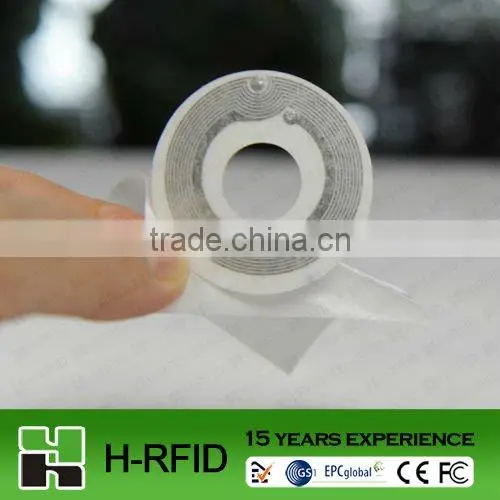 hf rfid paper tag with self adhesive