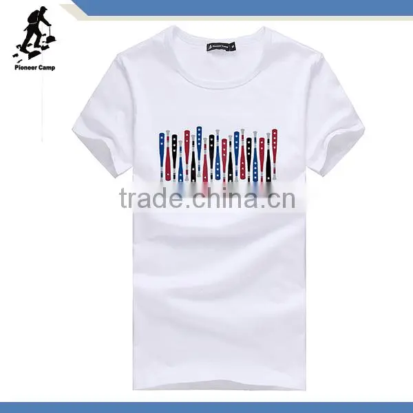 custom printed men round neck t shirt