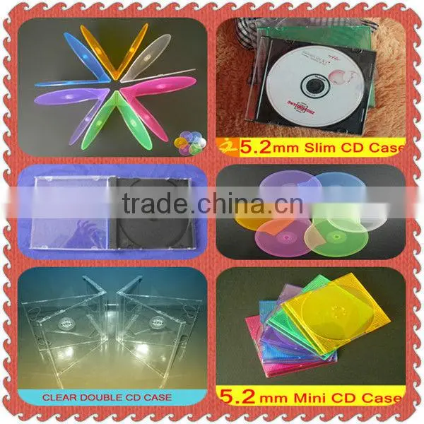 shantou black double/single half size 10mm pp dvd cases