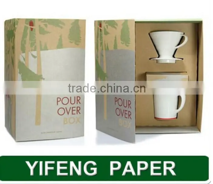 Fancy high quality coffee mug packaging boxes