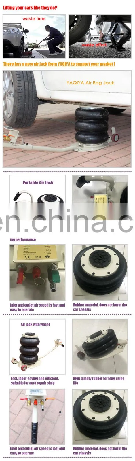 Adjustable Pneumatic Jack Car Vehicle Air Jack Best Sales