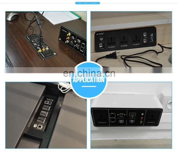 Hotel/Office/Conference Room Multimedia Power Network Panel table Socket
