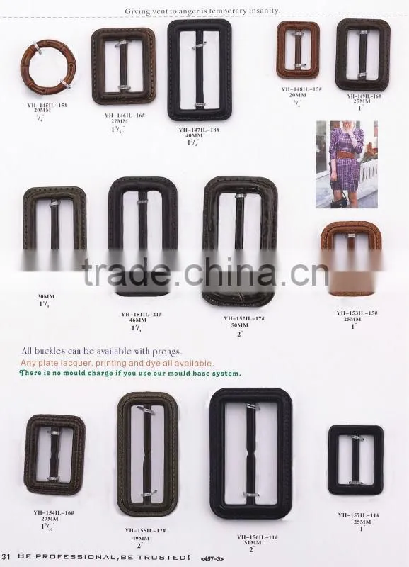 30mm fashion round plastic combined buckles