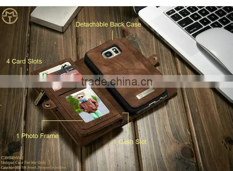 Newest classical design leather case for samsung galaxy s7, soft leather phone case for samsung s7