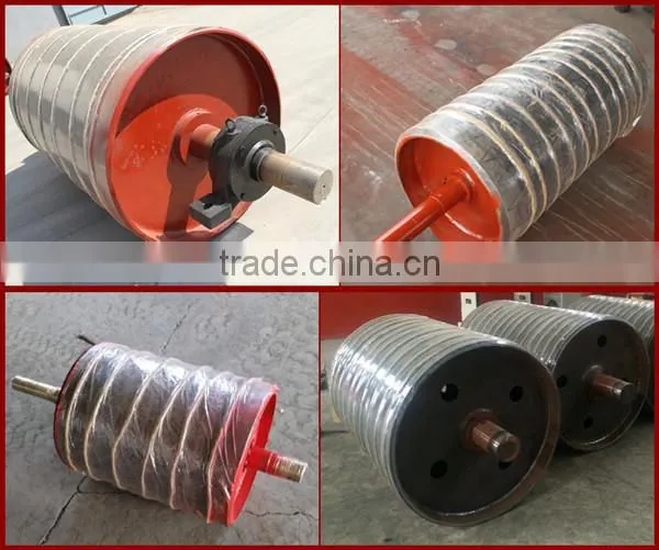 630mm diameter rubber coated conveyor pulley for material handling