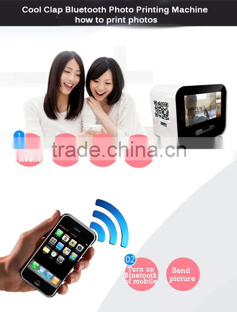 2015 The Most Popular Bluetooth Photo Printing Machine