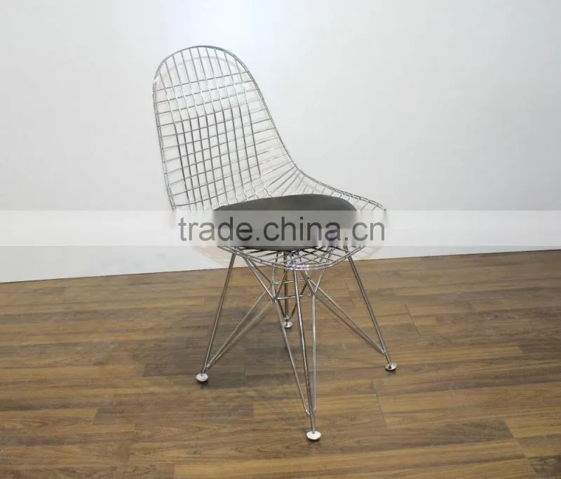 Famous design DKR Wire chair with soft seat pad dining chair