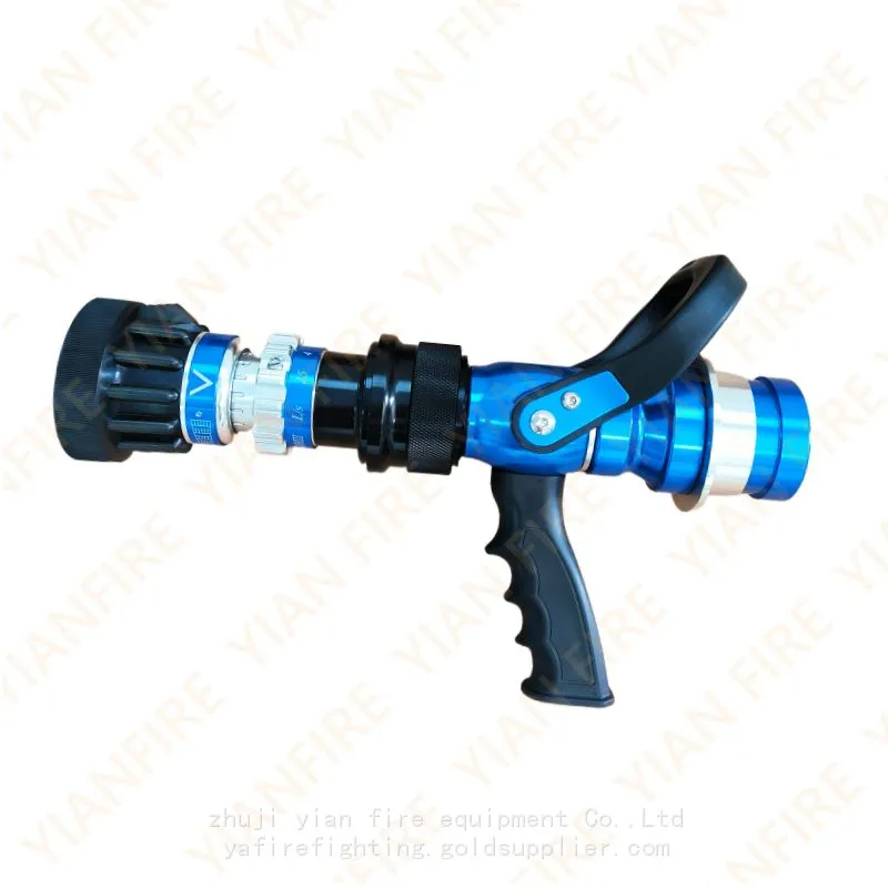 China Yianfire fire nozzle with 2 water-curtaina and instananeous adapter.jpg.webp