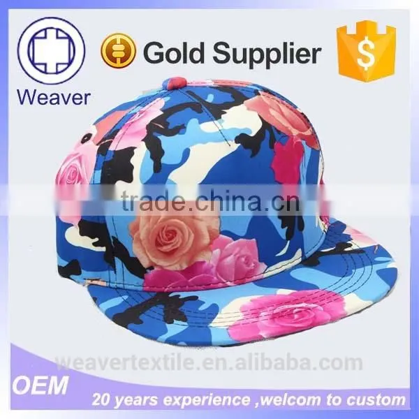 Fashionable Custom-made Flat Brim 5 Panels Caps Sport Caps