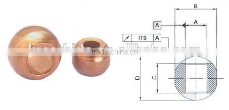 Sintered oil bearing sliding bearing